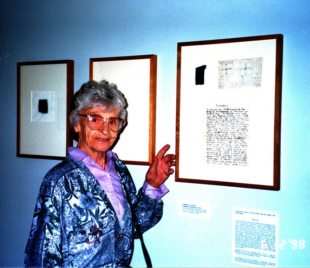 Evelyn Healy and her Eureka fragment 1998