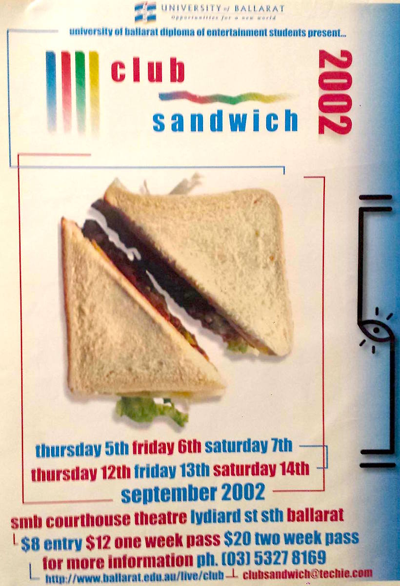 Club Sandwich 2000 poster, source Rex Hardware
