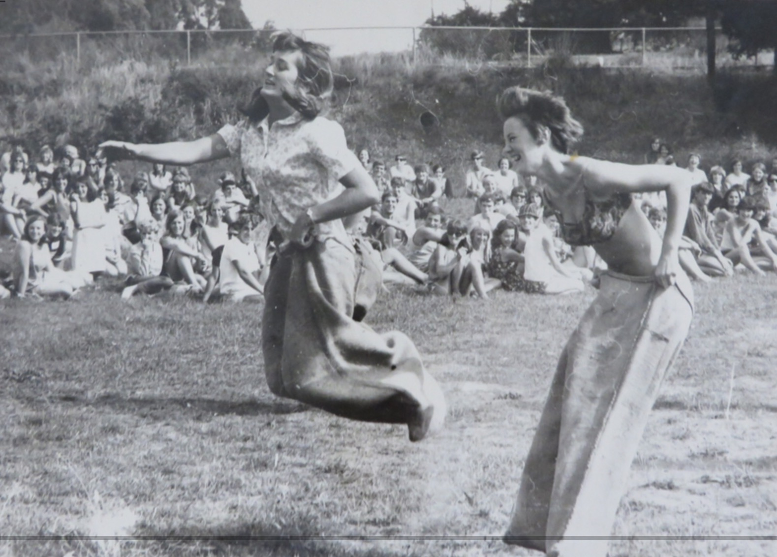 Ballarat Teachers' College Sack Race,1968 Federation University Australia Historical Collection, Geoffrey Blainey Research Centre 00986