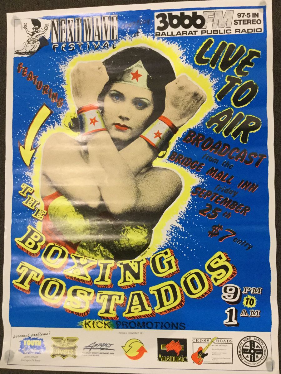 Boxing Tostados Poster, 1992 designed by Peter Sparkman, source Peter Sparkman