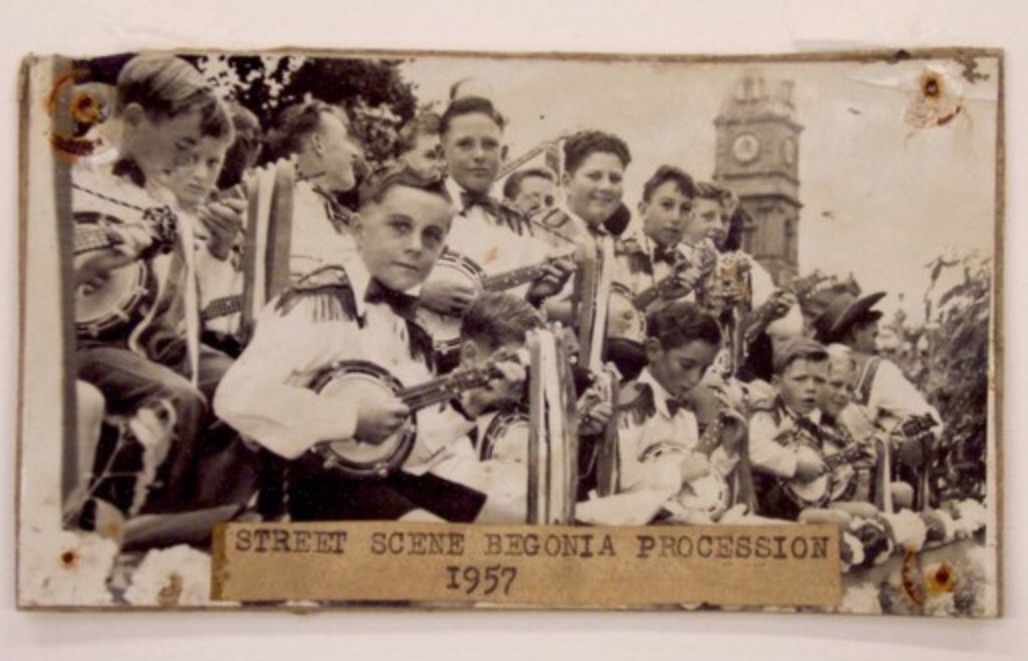 Street Scene Begonia Procession, 1957 source Sovereign Hill and Gold Museum 711.79