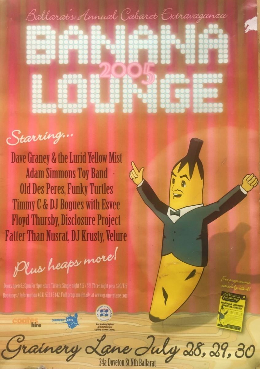 Banana Lounge 2005 Grainery Lane, source Geoffrey Hassall