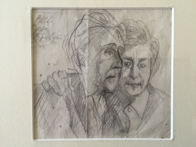 Evelyn Healy work depcting her and her husband. Courtesy of Joe Briffa